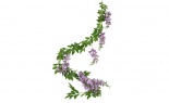  6'l Wisteria Garland Lav