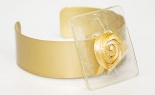  RILEY FLOWER CUFF GOLD