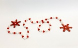  5'l Wood Bead Garland Sn