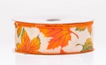  #9 We Autumn Bliss Fall Leaves Satin Multi 20 Yd