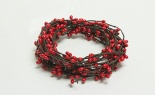  (sn) 9'l Holly Berry Pip Garland Red