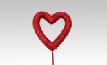  80mm Irid Open Heart Pic Red