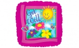  Foil Get Well Sun Sq