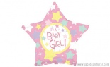  FOIL BABY GIRL STARS