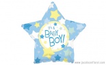  Foil Baby Boy Stars