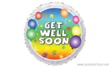  Foil Get Well Ballos