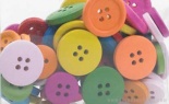  WOODEN BUTTONS ASST MULTICOLOR
