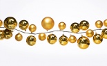  15' Ball Garland Mx Size/fin X139 Ball Gold Gold