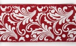  #40 We Paisley Red White 20 Yd