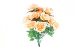  Open Rose Bush W/gyp X12